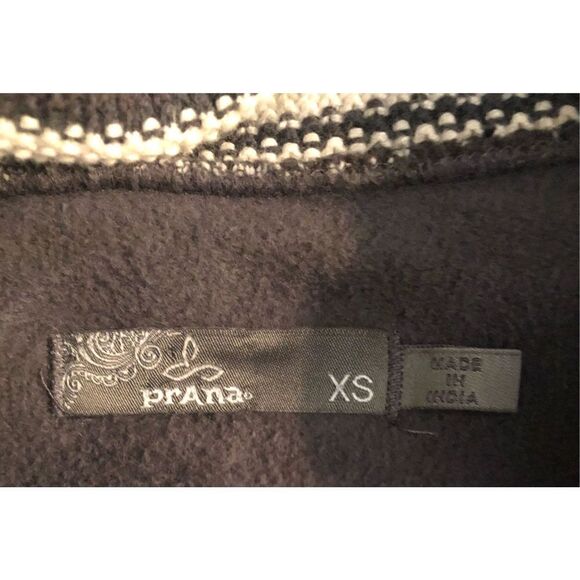 Prana Rowen Coat Knit Woven Button Up Pockets Long Jacket Gray XS - Picture 13 of 14